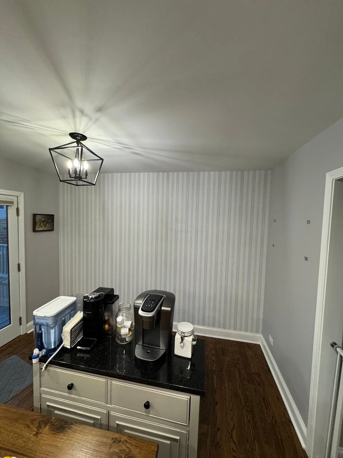 Interior painting project with fresh white walls, Wheeling